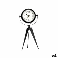 Настольные часы Трипод Чёрный Металл 12 x 30 x 12 cm (4 штук)