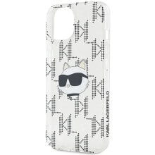 KARL LAGERFELD Klhcp15Shklpcht iPhone 151413 6.1 Iml Choupette Head&Monogram phone case