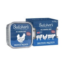 BUTCHER´S Original mix juicy pates 4x150g wet dog food