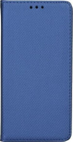 чехол книжка кожаный синий LG K52