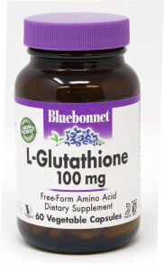 Антиоксиданты Bluebonnet Nutrition L-Glutathione L-глутатион 100 мг - 60 растительных капсул