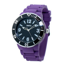 Мужские наручные часы с ремешком Мужские часы с фиолетовым силиконовым ремешком Watx & Colors RWA1300-C1520