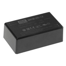 Блоки питания для светодиодных лент MEAN WELL MPM-65-12 адаптер питания / инвертор Для помещений 65 W Черный