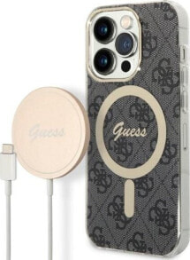 Guess Zestaw Guess GUBPP14XH4EACSK Case+ Charger iPhone 14 Pro Max 6,7