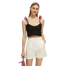 SCOTCH & SODA Pointelle Crop Vest