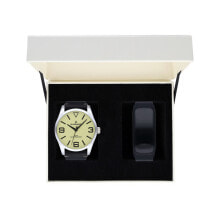 Мужские наручные часы с ремешком Мужские наручные часы с черным кожаным ремешком Radiant RA533202T