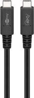 Wentronic USB-C -Kabel USB4 Generation 3x2 0.8 m 60196 - Cable - Digital