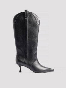 Купить женские высокие сапоги NA-KD: NA-KD knee high stilletto western boots in black