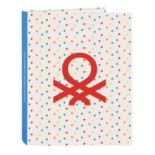 Ring binder Benetton Topitos A4 (26.5 x 33 x 4 cm)