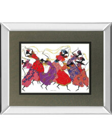 Lead Dancer in Purple Gown by Augusta Asberry Mirror Framed Print Wall Art, 34