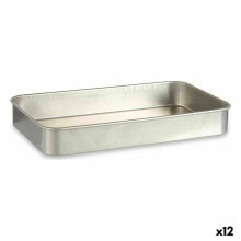 Roasting Tin Silver Aluminium 28,5 x 6,5 x 46 cm (12 Units)