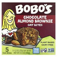 Bobo's Oat Bars, Овсяные кусочки с арахисовой пастой и шоколадной крошкой, 5 кусочков, 37 г (1,3 унции)