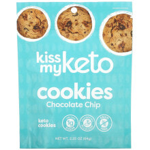 Сухарики и гренки kiss My Keto, Keto Cookies, шоколадная крошка, 64 г (2,25 унции)