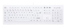 Клавиатуры cHERRY AK-C8100F-UVS-W/FR клавиатура USB AZERTY Французский Белый