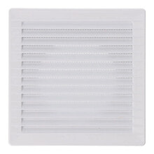 EDM Recessed square ventilation grille with mosquito net ABS 170x170x10 mm 100mm