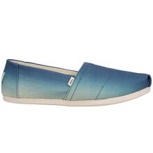 TOMS Alpargata Slip On Flat Womens Blue Flats Casual 10016236-400T купить в аутлете