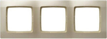 Умные розетки, выключатели и рамки ospel Frame Karo 3-fold pearl ecru (R-3S / 42)