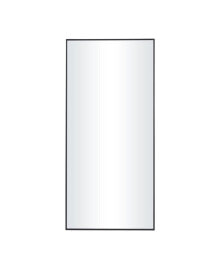 Contemporary Wood Wall Mirror, 40