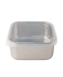U-Konserve stainless Steel Food to-go Container with Silicone Lid Square, 50 oz