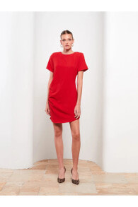 Красные женские мини-платья