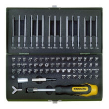 Bit set with screwdriver Proxxon 23107 Phillips Flat Pozidriv Tri-Wing Torx 70 piezas
