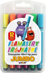 Titanum felt-tip pens 12 colors jumbo triangle (FJ-204-12)
