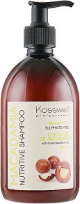 Pflegendes Shampoo ohne Sulfate mit Macadamiaöl - Kosswell Professional Macadamia Nutritive Shampoo Sulfate Free