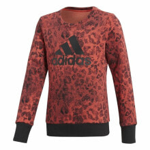 Hoodless Sweatshirt for Girls Adidas YG Crew Red