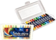 Цветные карандаши для рисования для детей tetis Pastele olejne 12 kolorów heksagonalne (KT020-AB)
