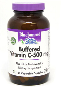 Витамин С Bluebonnet Nutrition Buffered Vitamin C  Буферный витамин C   500 мг 180 растительных капсул