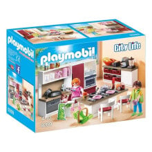 Children's play sets and figures made of wood playset City Live Kitchen Playmobil 9269