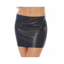 Костюмы для БДСМ Leather Mini Skirt with Zipper