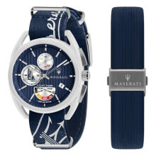 Мужские наручные часы с ремешком Мужские наручные часы с синим силиконовым ремешком Maserati R8851132003 ( 41 mm)