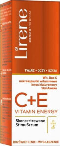 Купить сыворотки, ампулы и масла для лица Lirene: Lirene LIRENE_Vitamin Energy C + E skoncentrowane stimuserum do twarzy, szyi i oczu rozświetlenie i wygładzenie 30ml