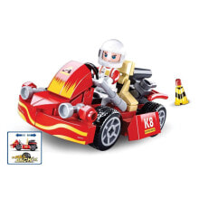 SLUBAN Town Karting 89 Pieces Construction Game