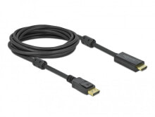 Кабели и провода для строительства deLOCK 85958 видео кабель адаптер 5 m DisplayPort HDMI Черный