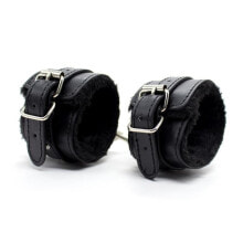 Наручники или фиксатор для БДСМ FETISH ADDICT Fur Lined Adjustable Handcuffs 30 cm Black