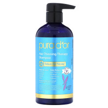 Средства для ухода за волосами Pura D'or, Hair Thinning Therapy Shampoo Укрепляющий шампунь против выпадения волос с ароматом ванили и лаванды 473 мл