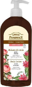 Green Pharmacy Herbal Cosmetics Rose And Ginger Body Lotion Разглаживающий и повышающий упругость розово-имбирный бальзам для тела 500 мл