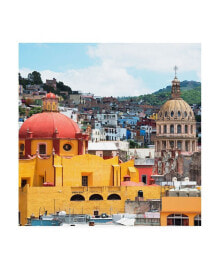 Trademark Global philippe Hugonnard Viva Mexico 3 Guanajuato Church Domes Canvas Art - 19.5
