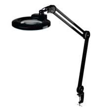 8D 8 diopter magnifying lamp - 9006LED-127-8D - interchangeable optics light intensity adjustment - black