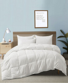 UNIKOME all Season 360 Thread Count Extra Soft Goose Down and Feather Fiber Comforter, Twin
