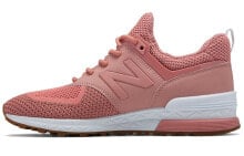 New Balance NB 574 Sport 舒适 防滑耐磨 低帮 生活休闲鞋 女款 雾桃色 / Кроссовки New Balance 574 WS574WC