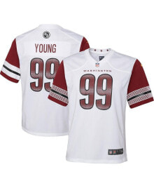 Boys Youth Chase Young White Washington Commanders Game Jersey