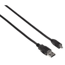 Hama USB 2.0 Cable, 1.8m USB кабель 1,8 m USB A Черный 00074204