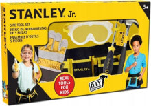 Детские игровые наборы и фигурки из дерева Детский пояс с инструментами Stanley Junior с перчатками и очками
