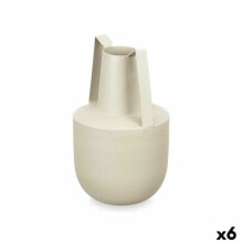 Vase With handles Light brown Steel 14 x 24 x 14 cm (6 Units)