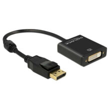 DELOCK DisplayPort DVI 24+5 Pin M/F 4K adapter 20 cm