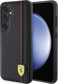 Ferrari Ferrari FEHCS24SN3DUR S24 S921 czarny/black hardcase Carbon Printed Line NoSize