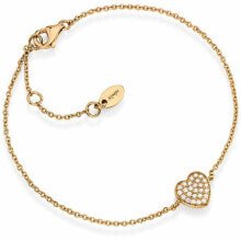Браслет AMEN Original gold-plated bracelet with Love BRHR zircons